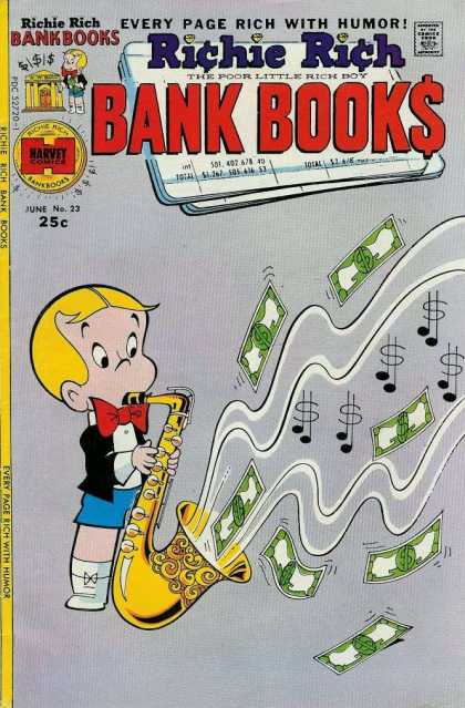Richie Rich Bank Books 23 - Richie Rich - Dollar - Music - Saxophone - Rich Boy