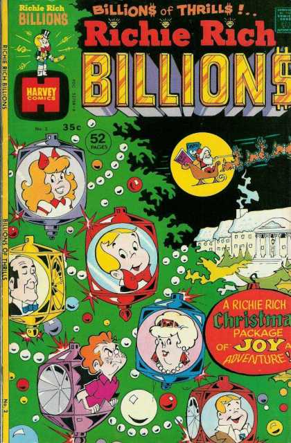 Richie Rich Billions 2 - Christmas Tree - Santa Claus - Reindeer - Richie Rich - Ornament