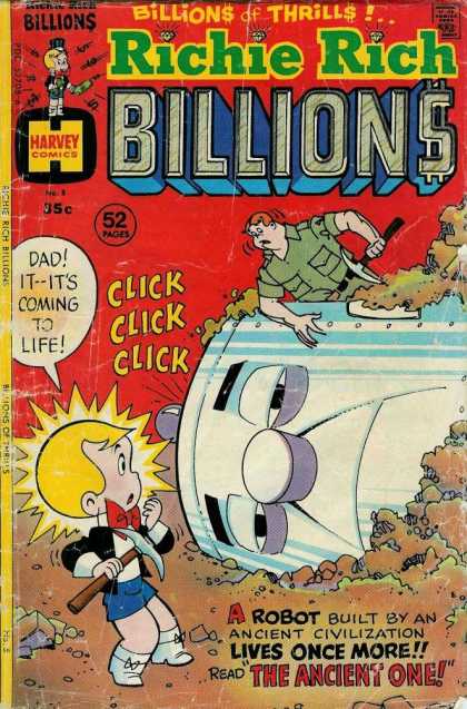 Richie Rich Billions 5 - Billions - 52 Pages - Robot - Pick Axe - Dirt