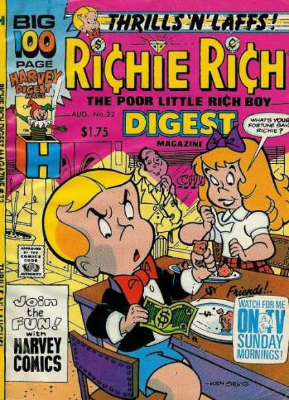 Richie Rich Digest Magazine 22