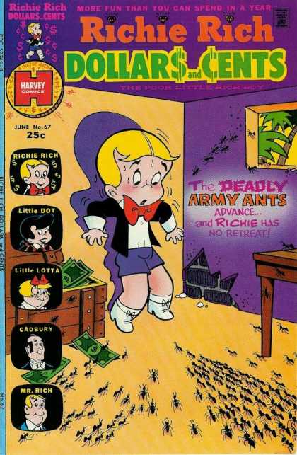 Richie Rich: Dollars & Cents 67 - The Deadly Army Ants Advance - Money - More Fun Tha You Can Spend In A Year - Harvey Comics - Little Dot