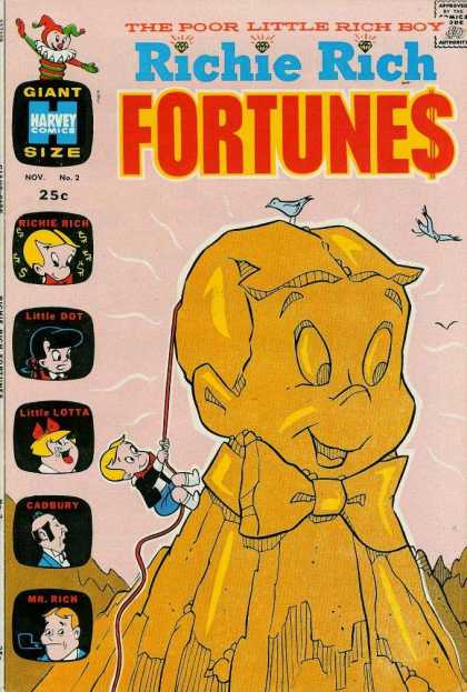 Richie Rich Fortunes 2 - Birds - Statue - Rope - Diamonds - Jack In The Box
