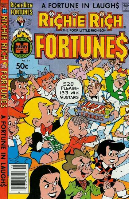 Richie Rich Fortunes 53 - Poor Little Rich Boy - Baseball Game - Hot Dogs - Concessions - Friends