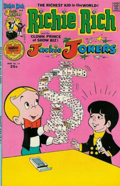 Richie Rich & Jackie Jokers 14 - Cards - Dollar Sign - Card Trick - Deck - Table