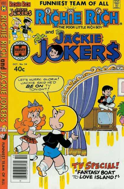 Richie Rich & Jackie Jokers 34 - Gloria - Richie - Jackie Jokers - Rich - Harvey Comics
