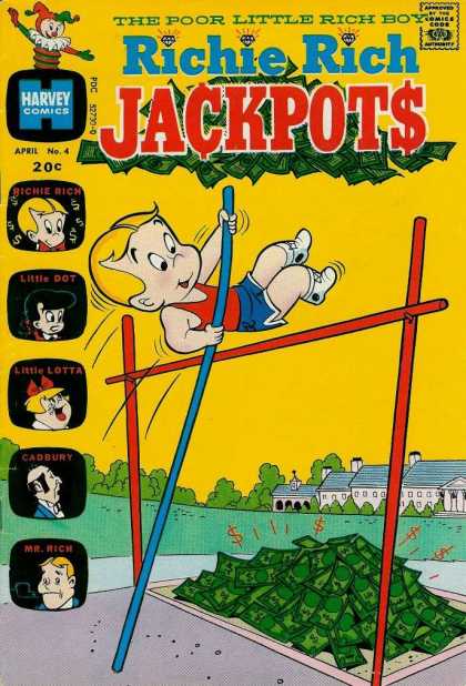 Richie Rich Jackpots 4 - Approved By The Comics Code - Little Dot - Little Lotta - House - Cadbury