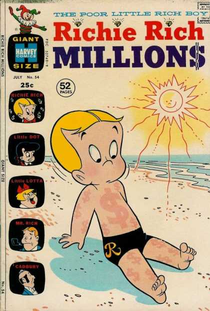 Richie Rich Millions 54 - The Poor Little Rich Boy - Richie Rich - Millions - Giant Size - Harvey Comics