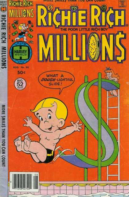 Richie Rich Millions 90 - Pool - Slied - Boy - Girl - Dollar Bills