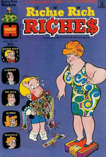 Richie Rich Riches 12 - Cadbury - Reginald - Jewels - Scales - Boy