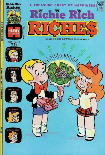 Richie Rich Riches 13 - Money - Jewels - Gift - Present - Bowtie