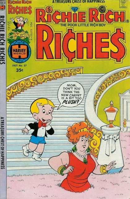 Richie Rich Riches 37 - Stairs - Mom - Carpet - Pink Plush - Light