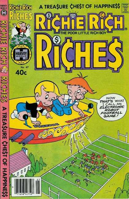 Richie Rich Riches 47 - Treasure - Chest - Happiness - Robot - Football