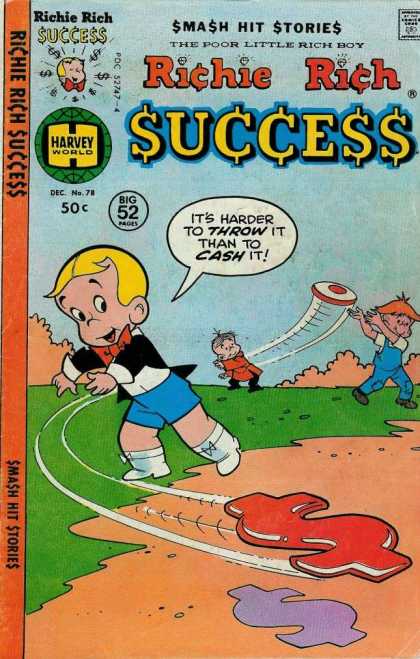 Richie Rich Success Stories 78 - Cash - Dollar - Sport - Frisbee - Field