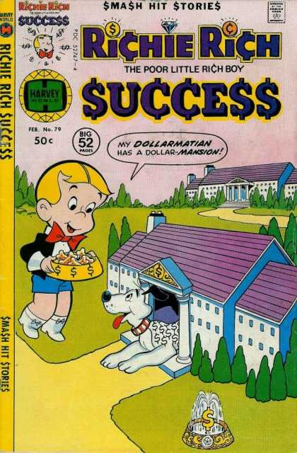 Richie Rich Success Stories 79 - Doghouse - Richi Rich - Serving Dogfood - Mansion - Mini Fountain