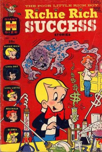 Richie Rich Success Stories 8 - Little Dot - Little Lotta - Reginald - Gloria - Harvey Comics