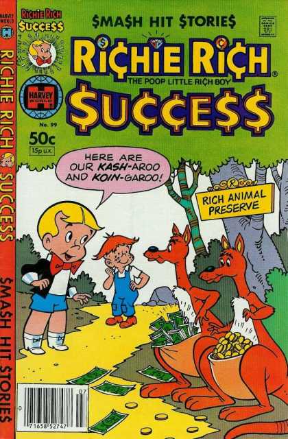 Richie Rich Success Stories 99 - Smash Hit Stories - Approved By The Comics Code Authority - Trees - Success - Rich Animal Preserve