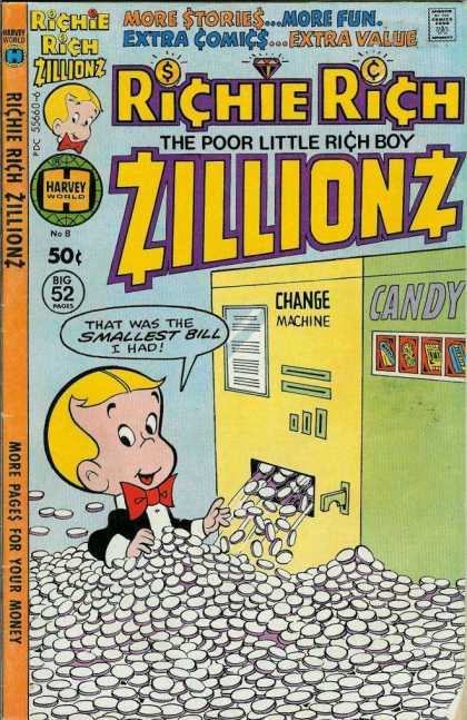 Richie Rich Zillionz 8 - Change Machine - Candy Machine - Coins - Smallest Bill - Money