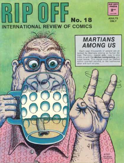 Rip Off Comix 18 - Martians Among Us - Cup - Man - Adults Only - Rip Off Press