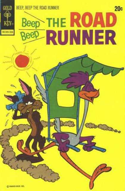 Road Runner 36 - Coyote - Bird - Hot Sun - Hankerchief - Running