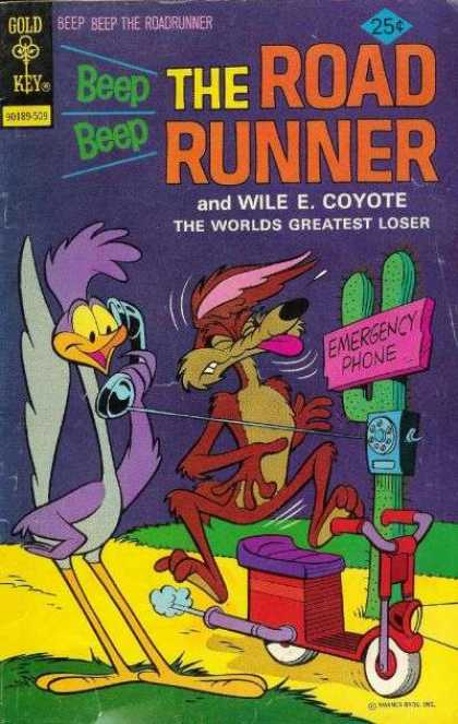 Road Runner 53 - Wile E Coyote - Phone - Cactus - Scooter - Hit
