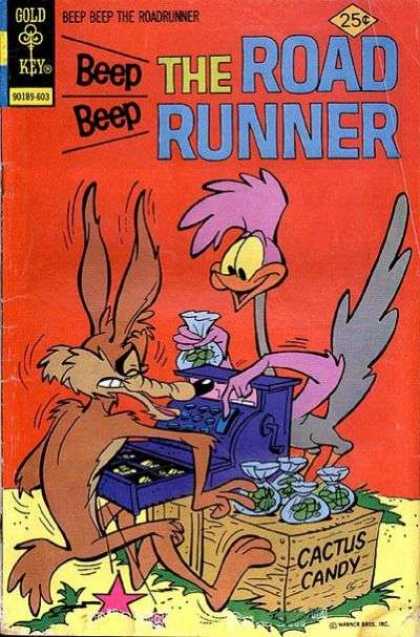 Road Runner 56 - Cactus Candy - Coyote - Cash Register - Red Cover - Happy Roadrunner