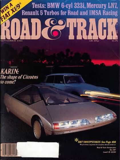 Road & Track - September 1981