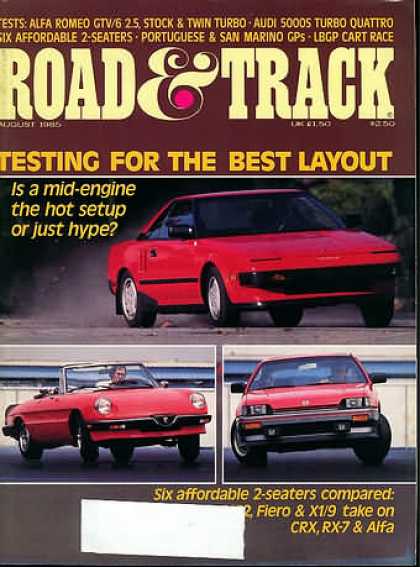 Road & Track - August 1985