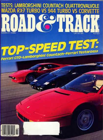 Road & Track - March 1986