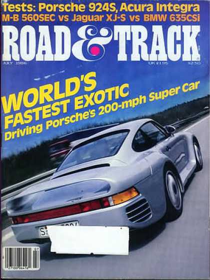 Road & Track - July 1986