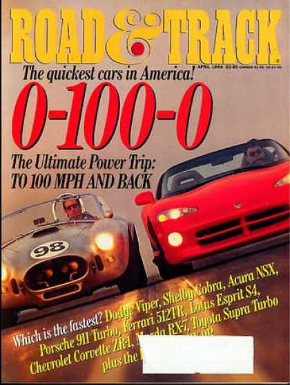 Road & Track - April 1994