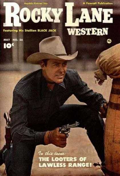 Rocky Lane Western 25 - Cowboy - Western - Pistol - Draw - Barrel