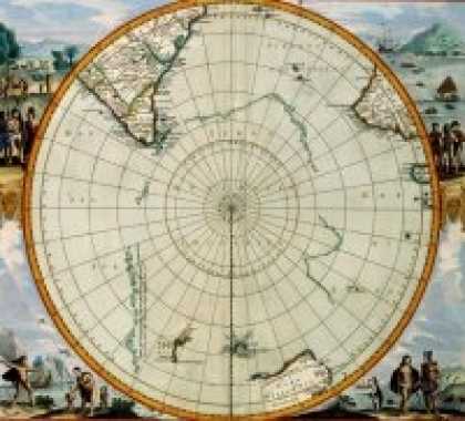 Role Playing Games - Antique Maps XVI - South Pole of the 1600's