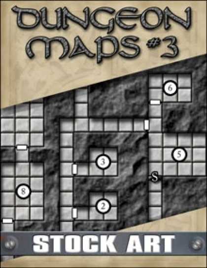 Role Playing Games - STOCK ART: Dungeon Maps #3