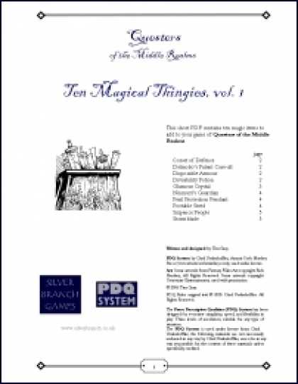 Role Playing Games - QMR - Ten Magical Thingies, vol. 1