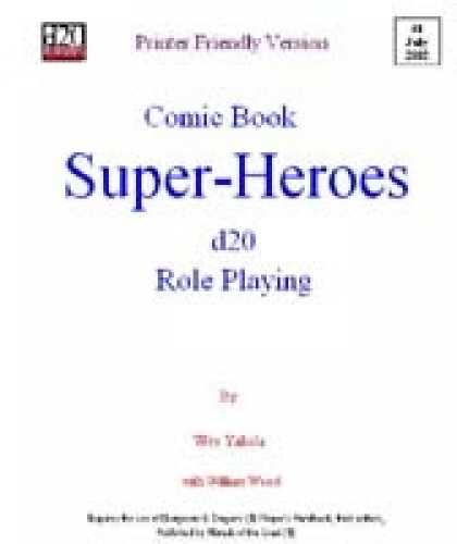 Role Playing Games - Comic Book Super Heroes RPG