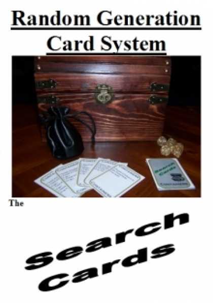 Role Playing Games - Random Generation Card System: The Search Cards