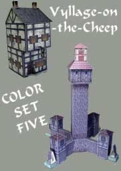 Role Playing Games - Vyllage-on-the-Cheep COLOR Buildings Set #5