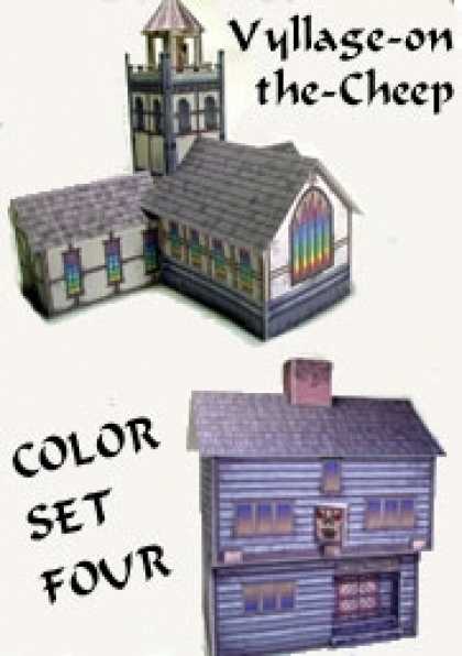 Role Playing Games - Vyllage-on-the-Cheep COLOR Buildings Set #4