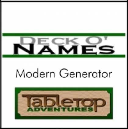 Role Playing Games - Deck O' Names - Modern Generator