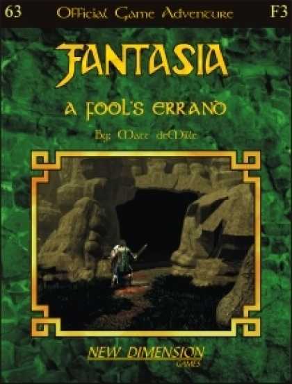Role Playing Games - Fantasia: A Fool's Errand--Adventure F3