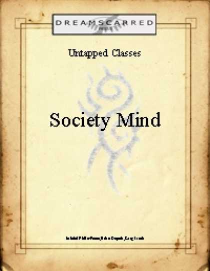 Role Playing Games - Untapped Classes: Society Mind