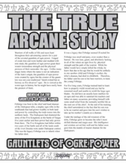 Role Playing Games - The True Arcane Story: Gauntlets of Ogre Power