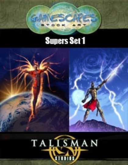 Role Playing Games - Gamescapes: Stock Art, Super Powers Set 1