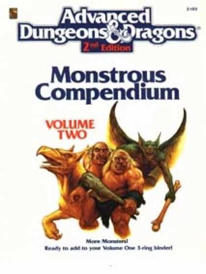 Role Playing Games - Monstrous Compendium, Vol. 2
