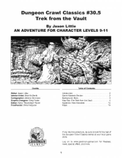 Role Playing Games - Dungeon Crawl Classics #30.5: Trek From The Vault