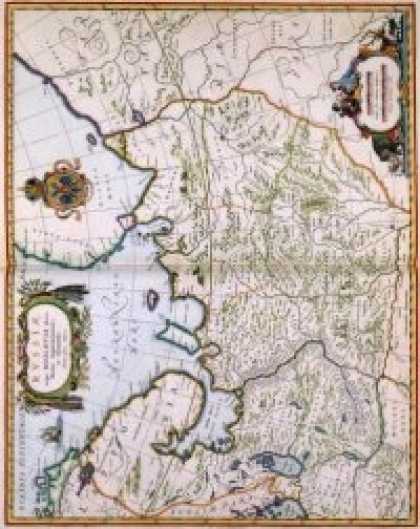 Role Playing Games - Antique Maps IX - North Eastern Russia of the 1600's