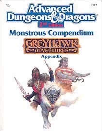 Role Playing Games - Monstrous Compendium - Greyhawk Appendix