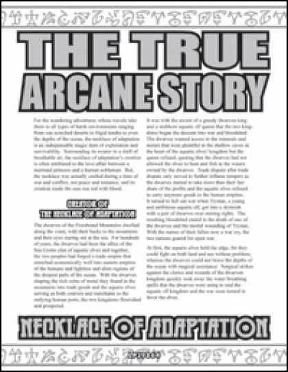 Role Playing Games - The True Arcane Story: Necklace of Adaptation