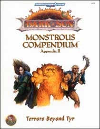 Role Playing Games - Monstrous Compendium - Dark Sun Appendix II