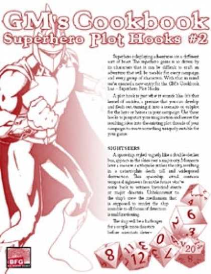 Role Playing Games - GM'S COOKBOOK: Superhero Plot Hooks #2